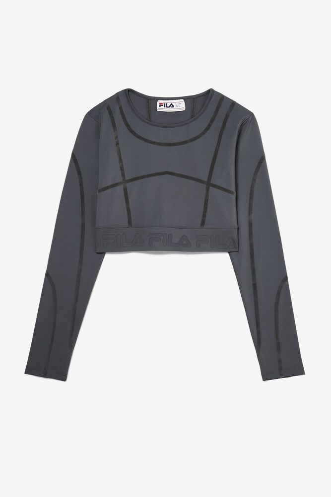 Fila T Skjorte Dame Svart Kalyani Langermet Top 625871-ZCR